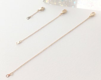 HONEYCAT Jewelry Necklace Extender Set (1", 3", 5") in Gold, Silver, or Rose Gold | Delicate Jewelry