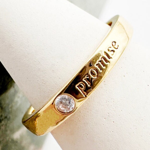 Pinky Promise Ring by Honeycat in Gold, Rose Gold, Silver | for BFFs, partner, loved ones, self love reminder