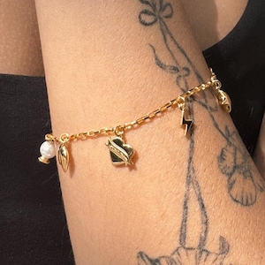 Custom Build Your Own Dainty Charm Bracelet in Gold, Rose Gold, or Silver | so many chains & charms to choose from! Jewelry Bridesmaid Gift