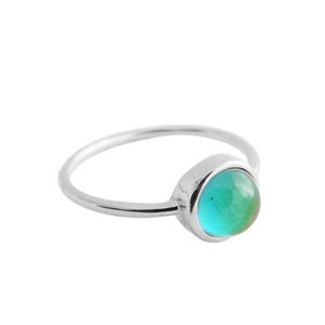 Mini Mood Ring in Gold, Silver, Rose Gold | Dainty Minimalist Everyday Gift Jewelry |  Honeycat
