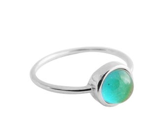 Mini Mood Ring in Gold, Silver, Rose Gold | Dainty Minimalist Everyday Gift Jewelry |  Honeycat