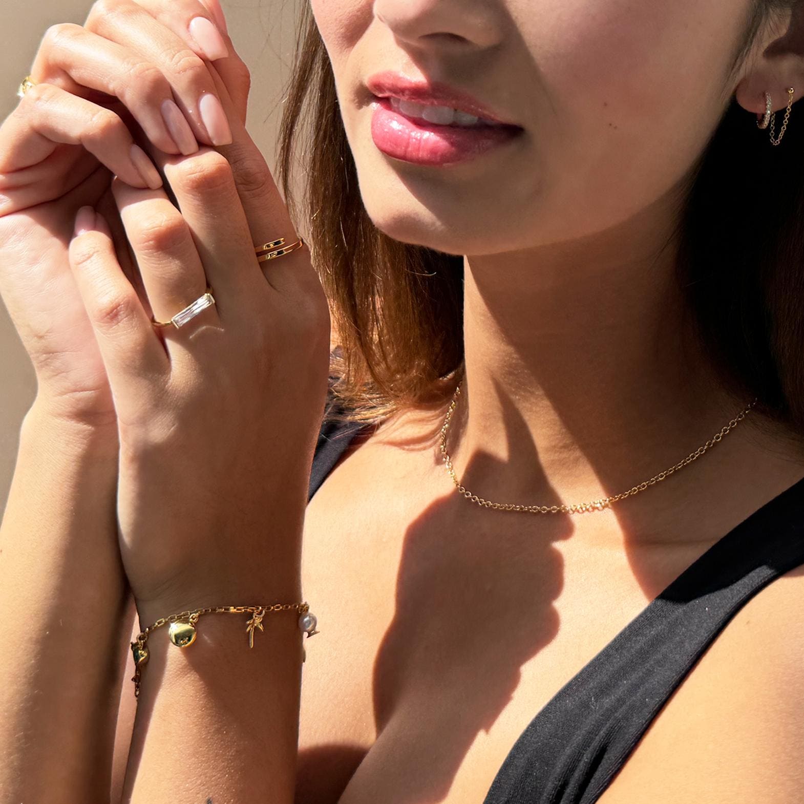 Custom Build Your Own Dainty Charm Bracelet in Gold, Rose Gold, or Silver | so many chains & charms to choose from! Jewelry Bridesmaid Gift