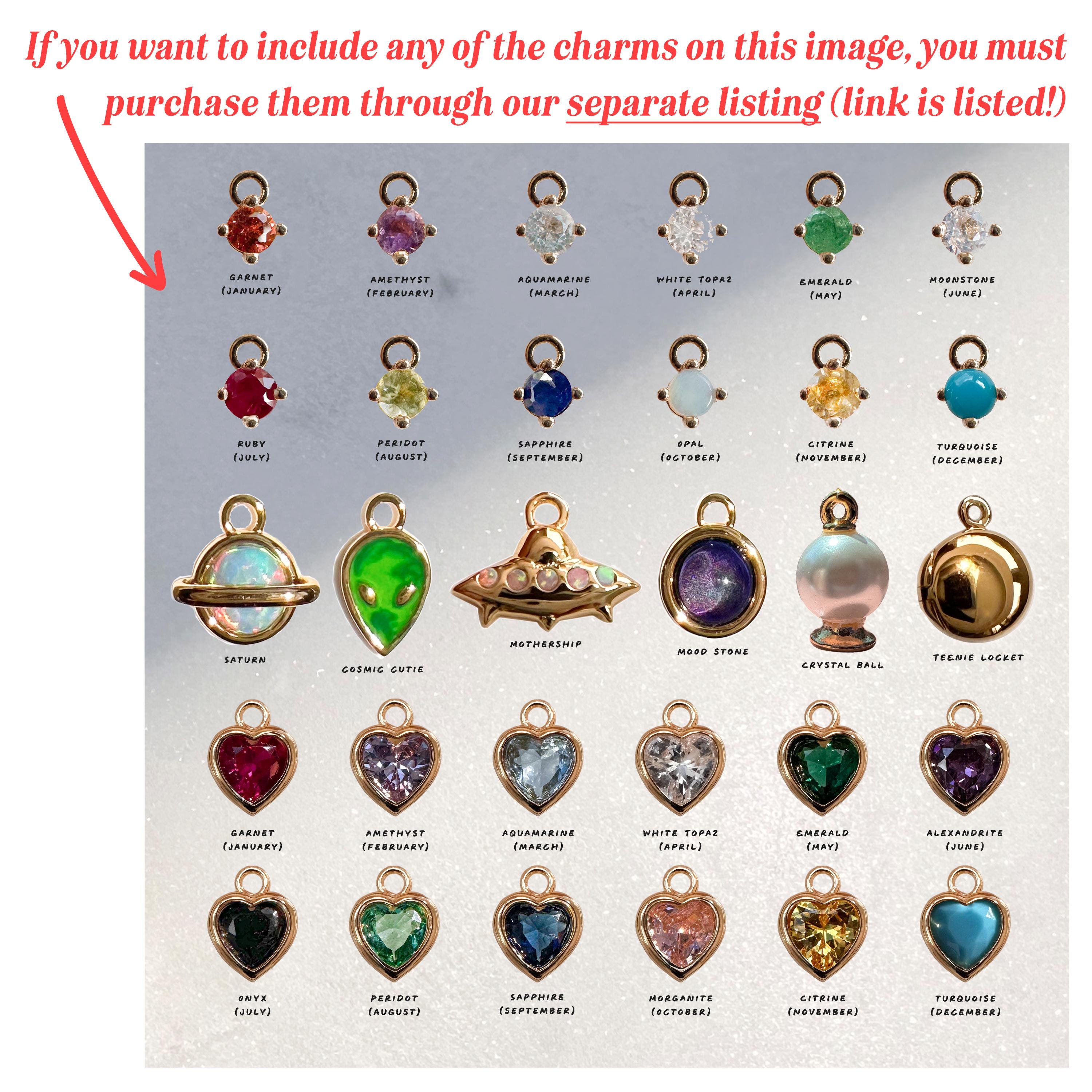 Custom Build Your Own Dainty Charm Bracelet in Gold, Rose Gold, or Silver | so many chains & charms to choose from! Jewelry Bridesmaid Gift