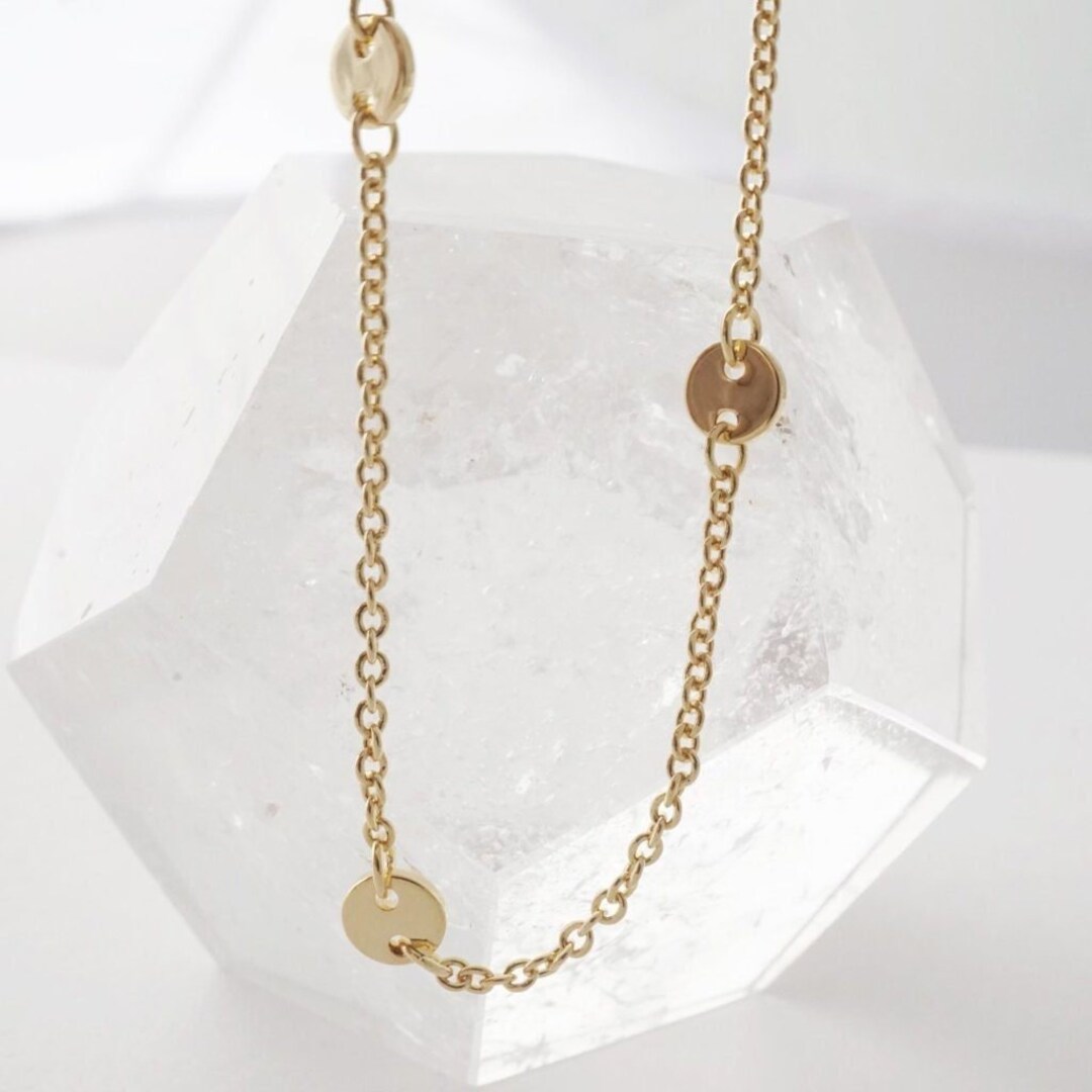 MONOZO Pulseras Con Iniciales De Oro Para Mujer, Regalos De Joyería, Pulsera Chapada En Oro De 18 Quilates, Pulsera Con Inicial De Letra L De Disco Delicado Para Mujer, Pulseras Con