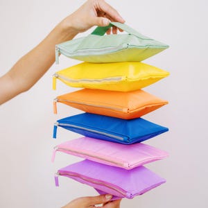 Trousse de toilette de voyage extensible accordéon 6 en 1 - Coucher de soleil brillant