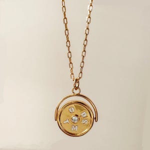 Good Times Spinner Spinning Fidget Halskette in Gold von Honeycat