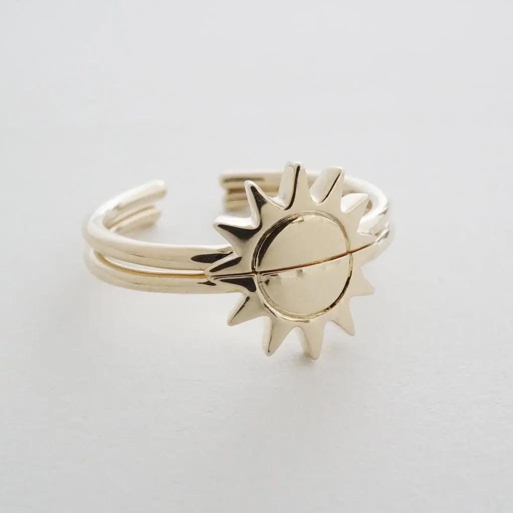 Pandora sun and moon ring set - Etsy 日本