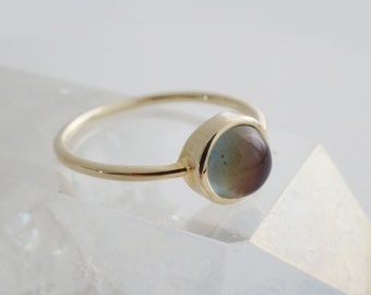 HONEYCAT Mini Mood Ring | Minimalist, Delicate Jewelry (Gold, Rose Gold, Silver, size 4, 5, 6, 7, 8, 9, 10, 11)