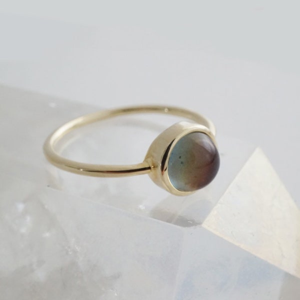 Mini bague d'humeur par Honeycat | Bijoux minimalistes et délicats (or, or rose, argent, taille 3, 4, 5, 6, 7, 8, 9, 10, 11, 12)