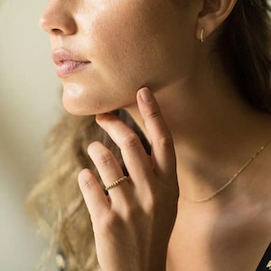 Dainty Spiked Ring – Minimalist Stacking Jewelry