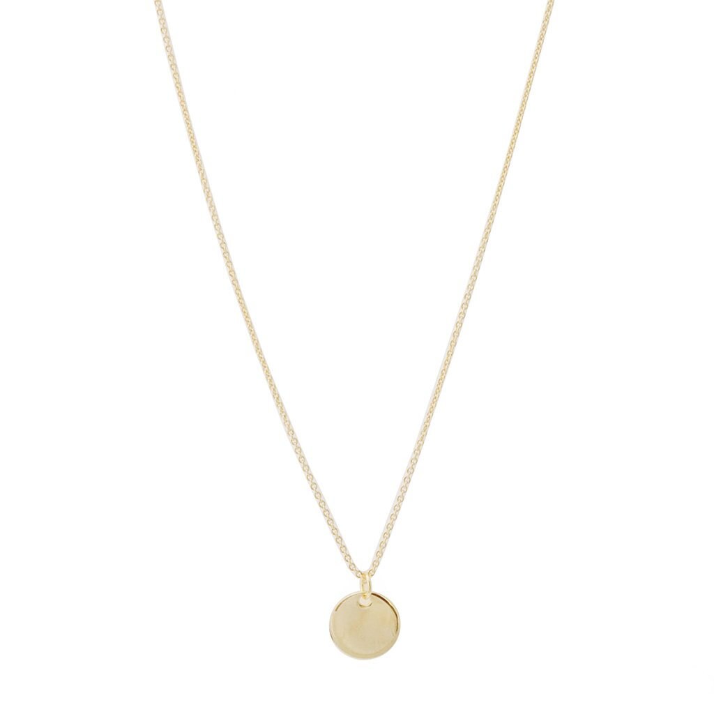 HONEYCAT Hanging Sun Circle Disc Necklace Gold Rose Gold | Etsy