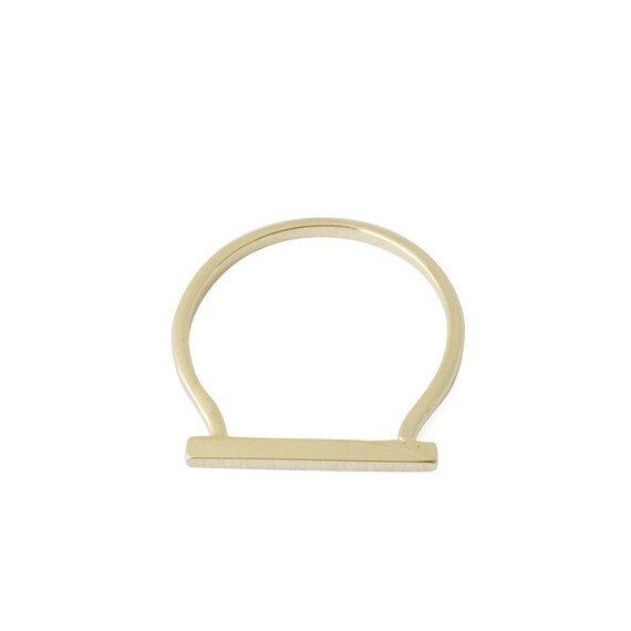 Rose Gold or Silver HONEYCAT Dotted Crystal Ring in Gold Minimalist Delicate Jewelry