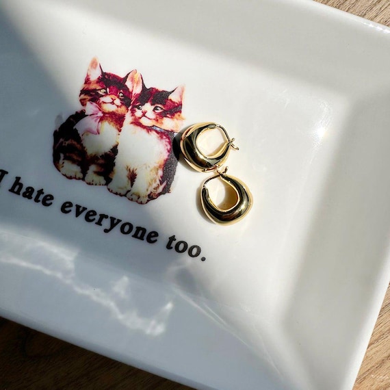 Incantevole anello esagonale in oro, argento, oro rosa / Delicato gioiello minimalista da regalo per tutti i giorni / Honeycat - Italia
