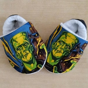 Monster Baby Shoes. Size newborn to US 6. Handmade.