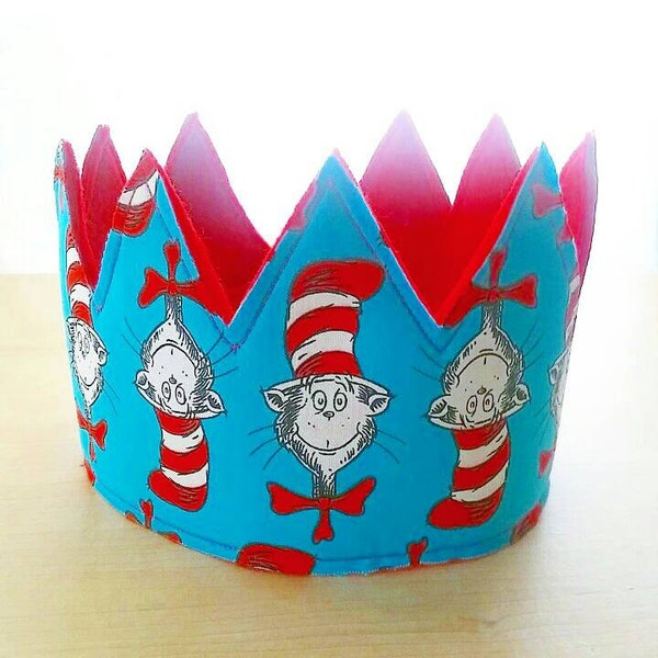 Cat in the Hat inspired Birthday Crown