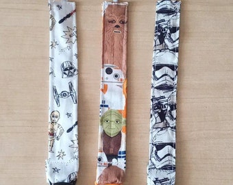 Star wars inspired Baby pacifier Clips. Sold separately or as a set.