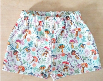 0-3 months Size Baby Mushroom Them Shorts. handmade.