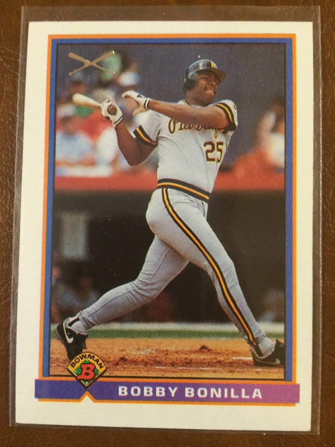 Bobby Bonilla - 1991 Pittsburgh Pirates - Slugger -1991 Bowman Baseball  Card #381