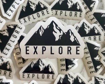 Odkryj na zewnątrz naklejka natura góry