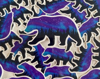 Naklejka z niedźwiedziem Borealis