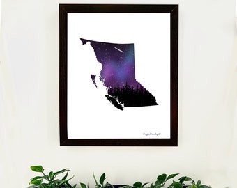 Druk zorzy polarnej w Kolumbii Brytyjskiej