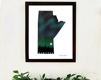 Manitoba Aurora Print