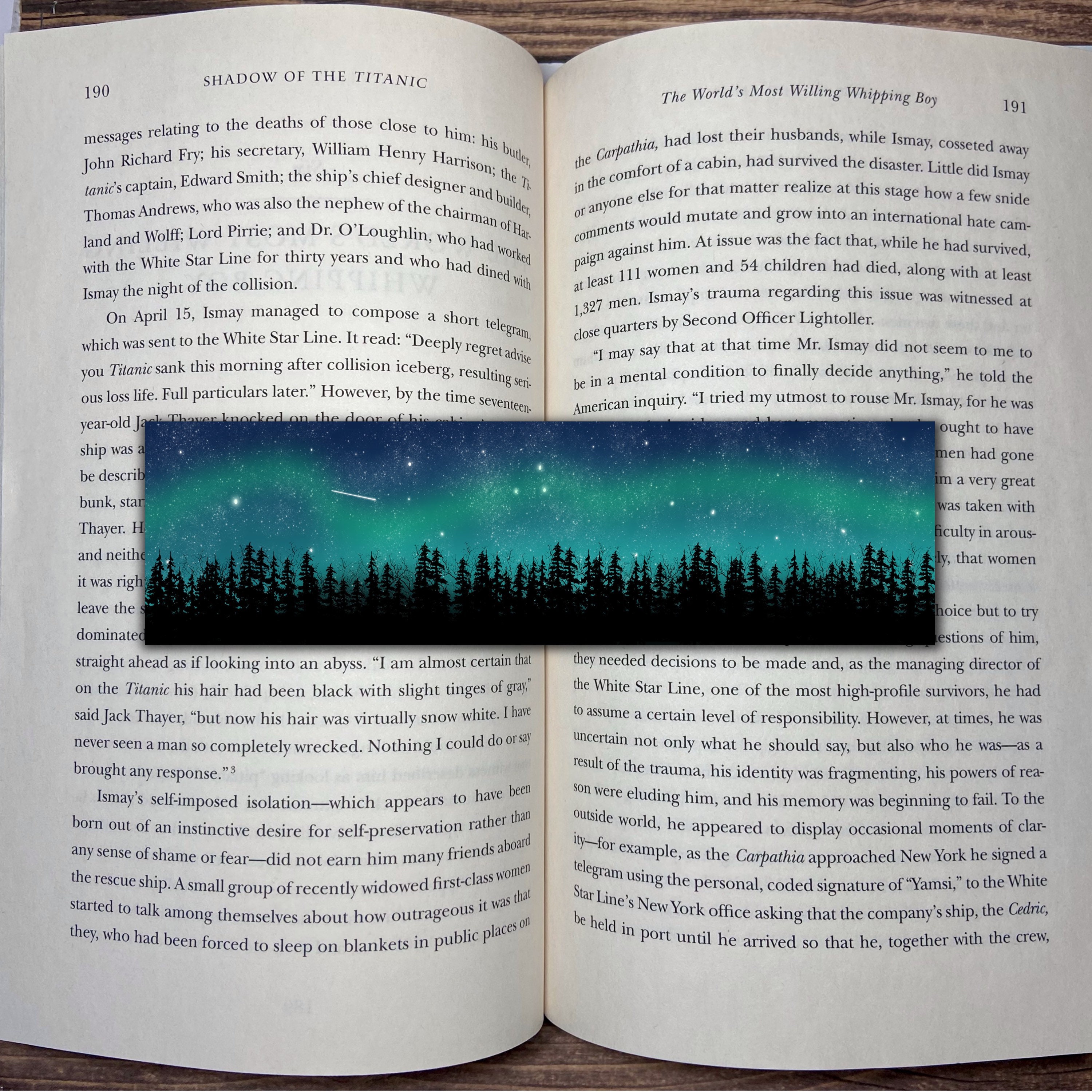 Northern light Evergreen Berry Blues Bookmark