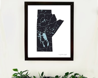 Manitoba Lakes Print