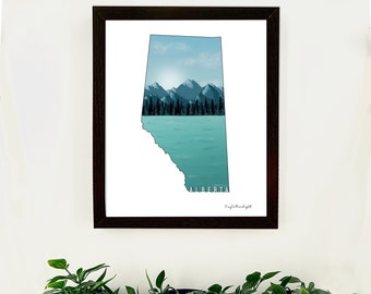 Alberta Lake Wydruk
