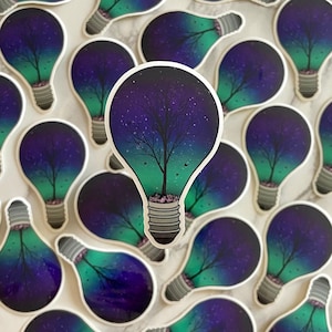 Lightbulb Terrarium Sticker