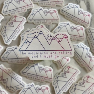 Mountains are Calling Sticker