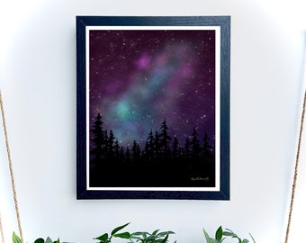 Zorza Polarna / Zorza Polarna / Nocne niebo / Dzieła sztuki