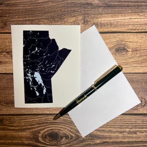 Carte de vœux vierge Manitoba Lakes