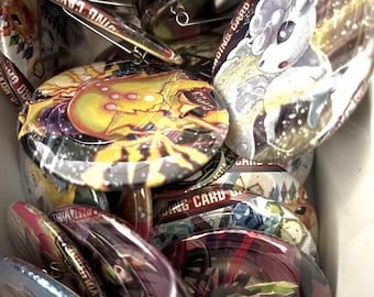 Upcycled Pokemon Pack Buttons