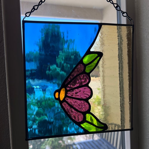Bosom Blossom- Stained shops glass flower breast