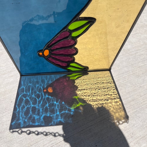 Bosom Blossom- Stained shops glass flower breast