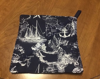 Pot Holders - Sea Charts