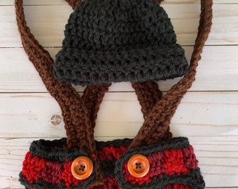 newborn lumberjack outfit