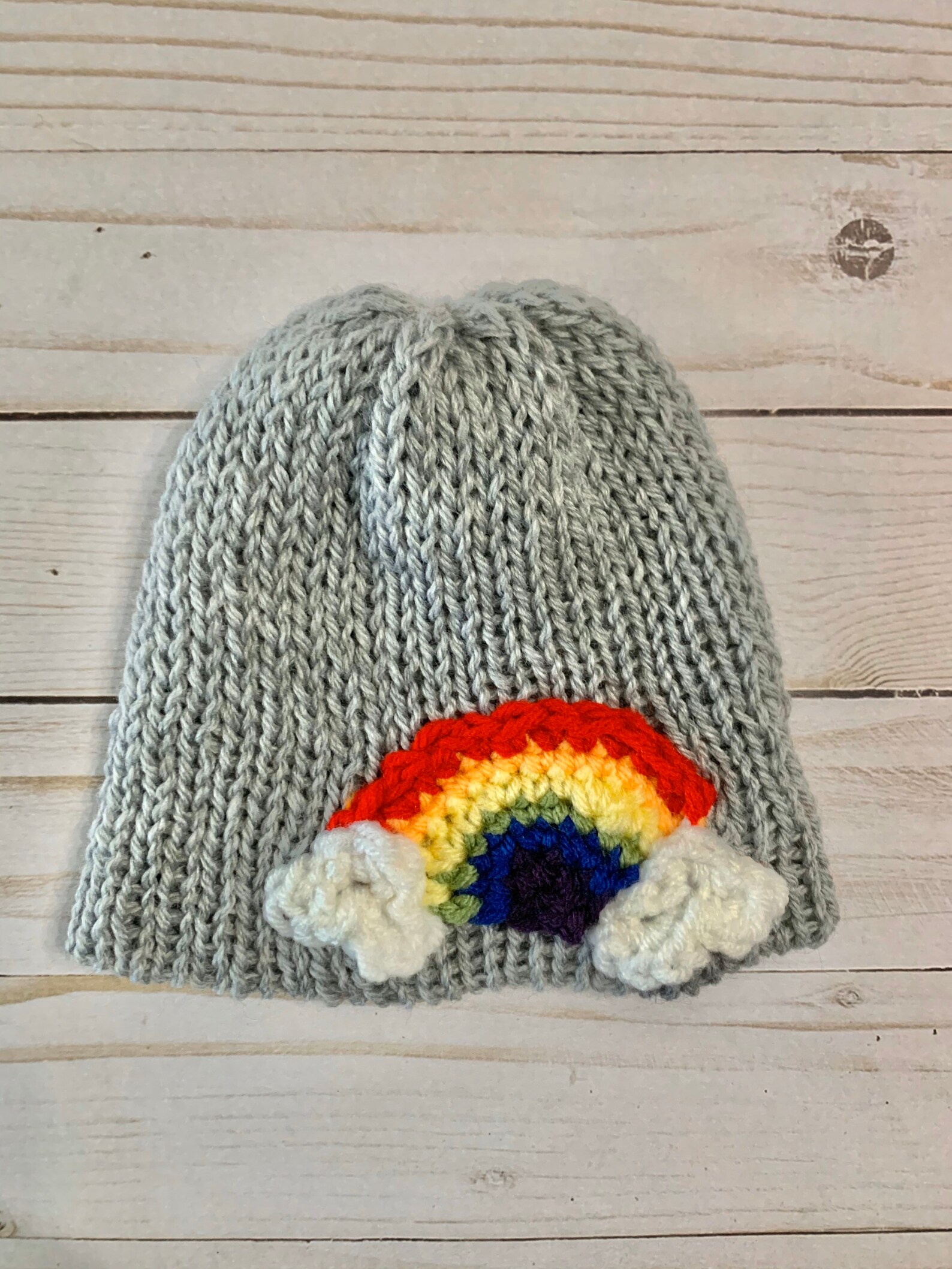Newborn Rainbow Hat Rainbow Baby Hat Rainbow Gifts Newborn Etsy