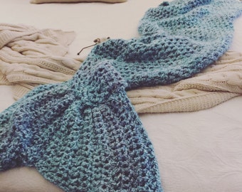 crochet mermaid tail blanket