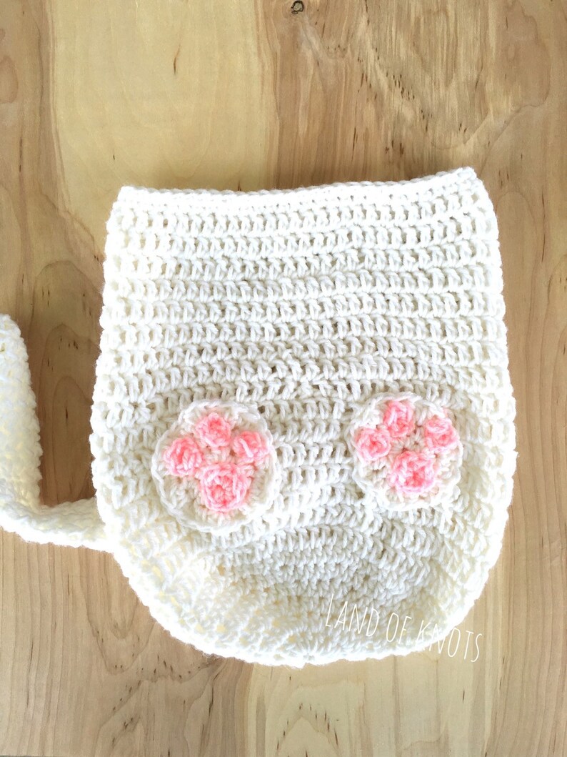 Crochet Cat Outfit Newborn Cat Swaddle White Cat Hat Etsy