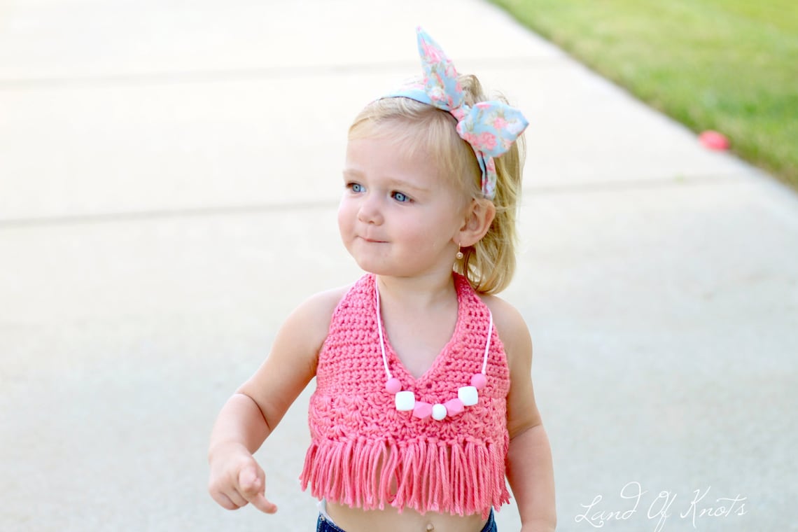 Crochet Toddler Crop Top Toddler Crop Top Baby Girl Crochet Etsy