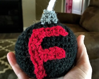 crochet F-bomb, funny gift, gag gifts, f bomb crochet, novelty gifts, office gifts, F-bomb crochet