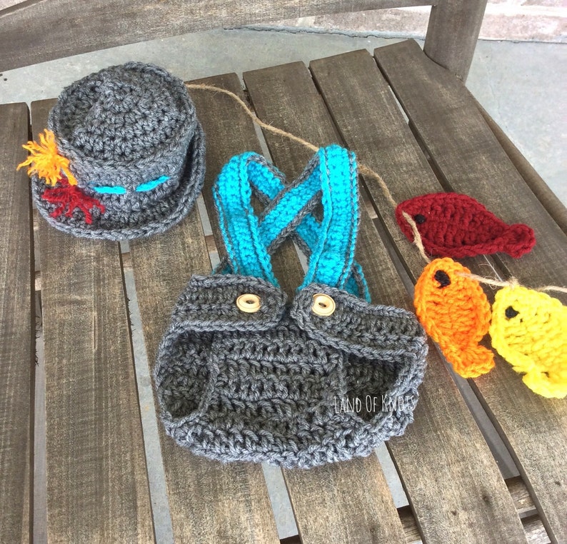 Crochet Fisherman Newborn Outfit Baby Fisherman Outfit Etsy