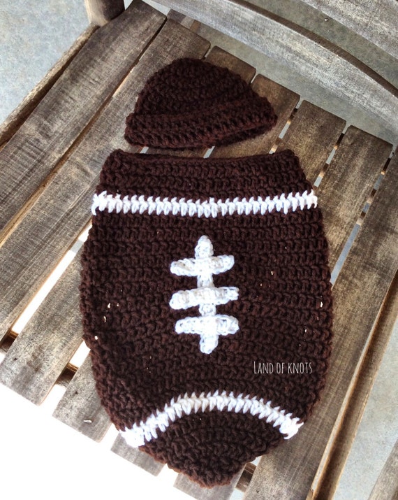 newborn crochet football outfit