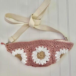 Handmade crochet crossbody bag , granny square purse