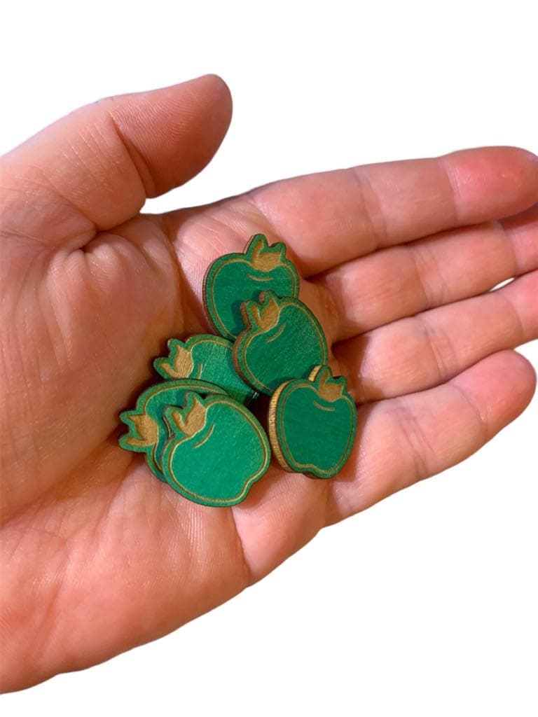 100 assorted apple counters loose parts manipulatives, 100 board counters, learn about weather, sensory play, sensoryplay