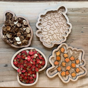 Mini tray, wooden tray, trinket tray, tray for counters, sensory tray,