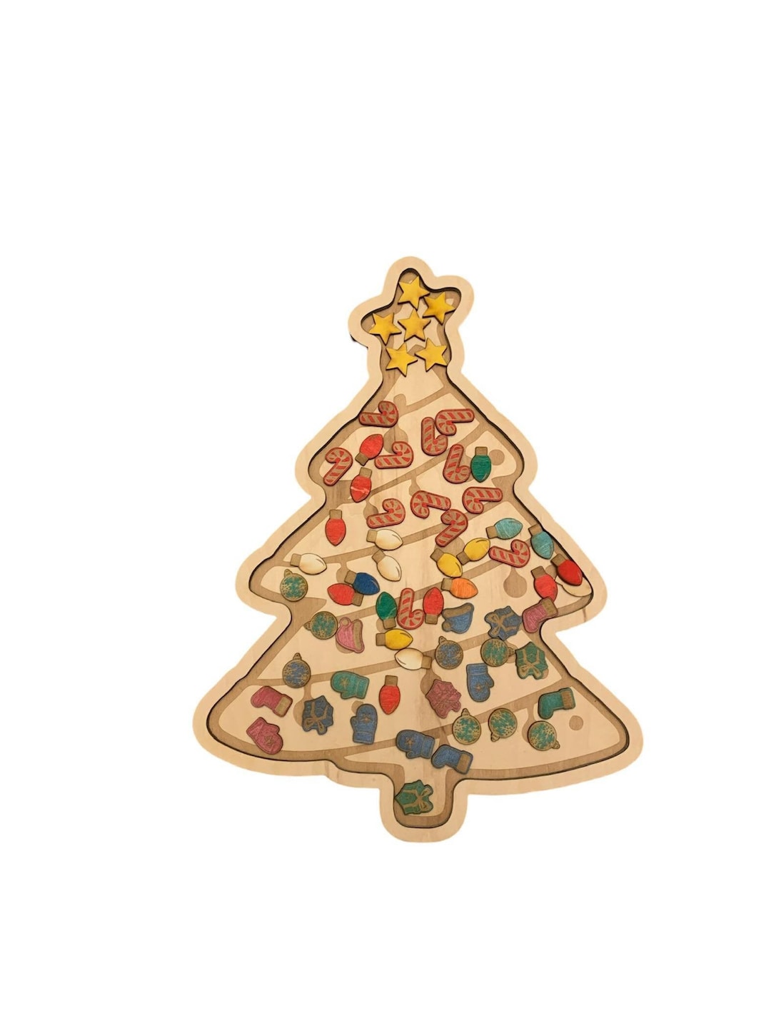 Christmas Tree Sensory Tray With Manipulatives Sensory Play Etsy