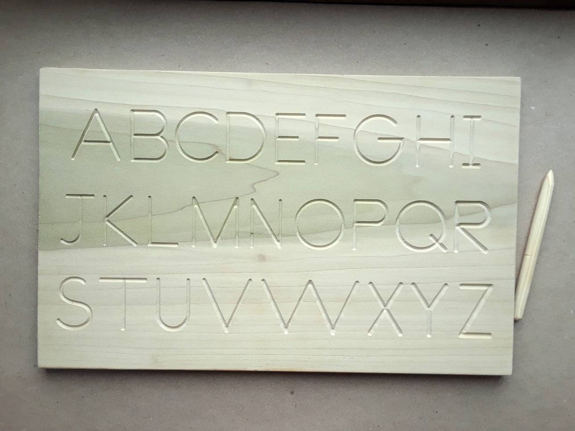 Alphabet Tracing Boards Tracing Boards Prewriting Boards Etsy